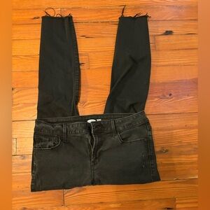 Old Navy Women's Faded Black Super Skinny Ankle Jeans